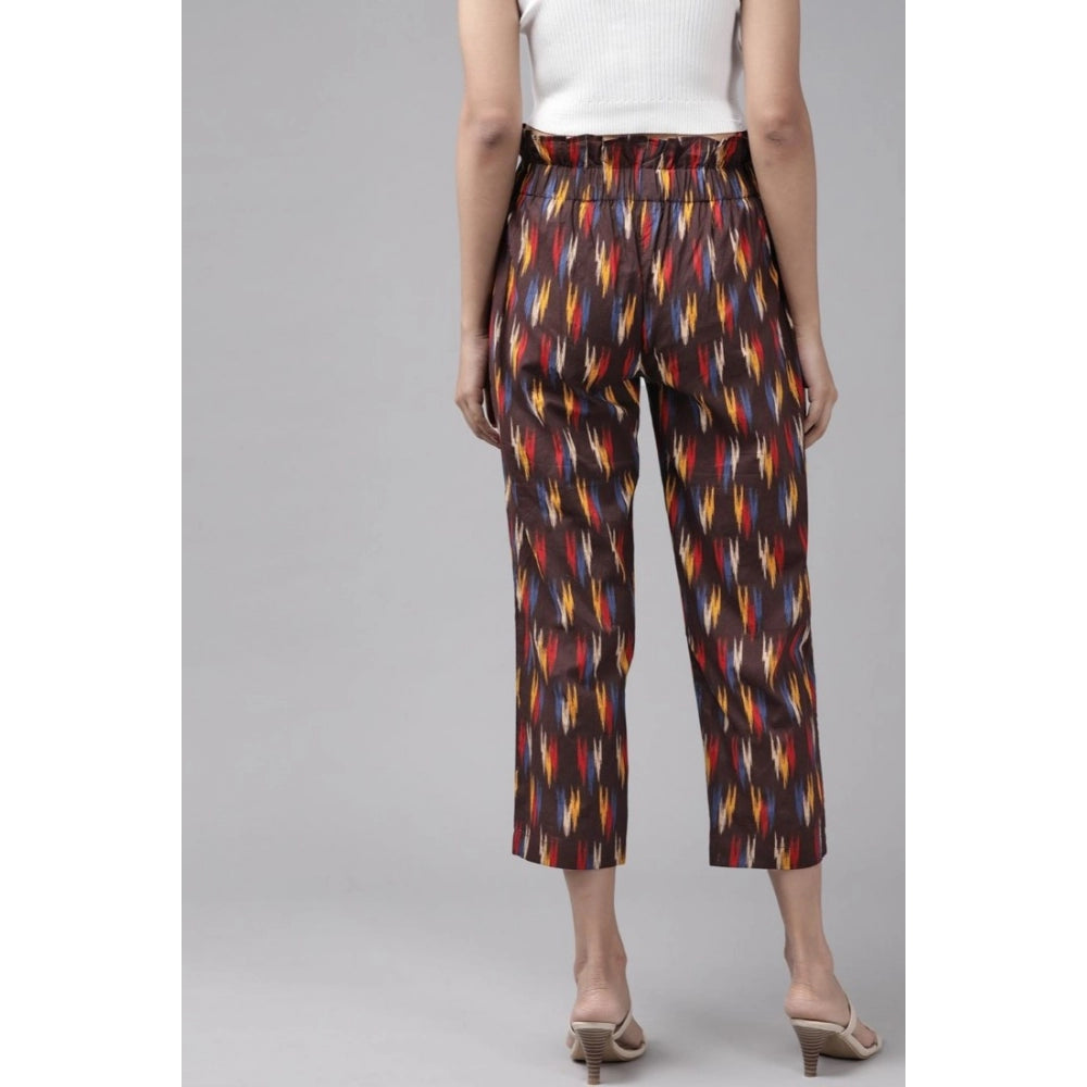 pkrkart Women's Casual Printed Cotton Trouser Pant (MultiColor)