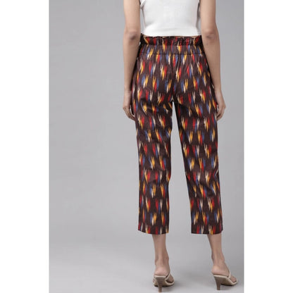 pkrkart Women's Casual Printed Cotton Trouser Pant (MultiColor)