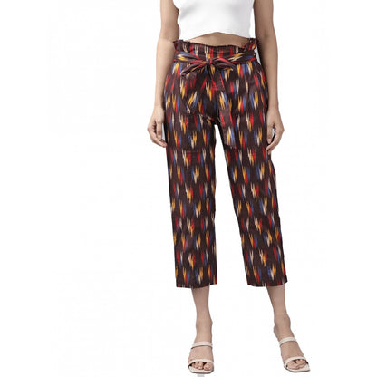 pkrkart Women's Casual Printed Cotton Trouser Pant (MultiColor)