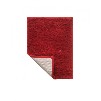 PKR Kart Solid Polyester Bathmat (Red)