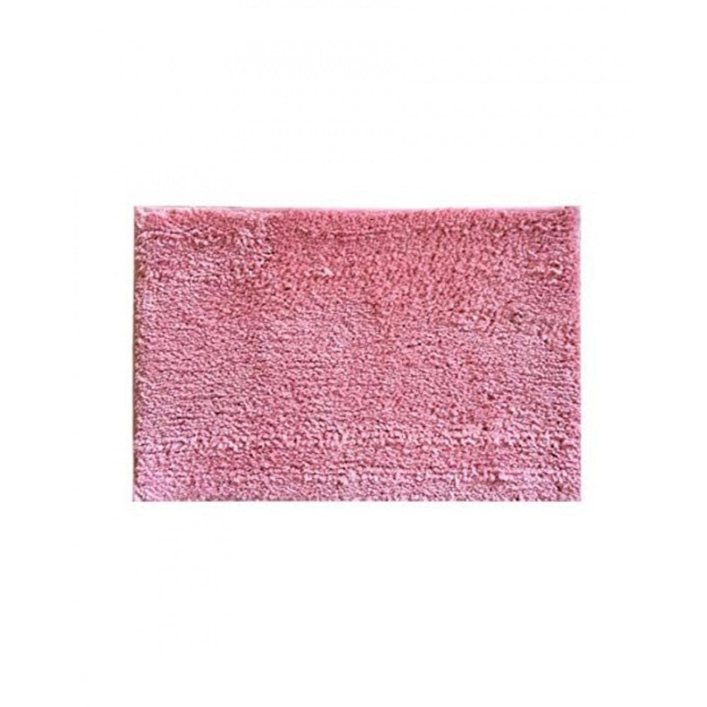 PKR Kart Solid Polyester Bathmat (Pink)