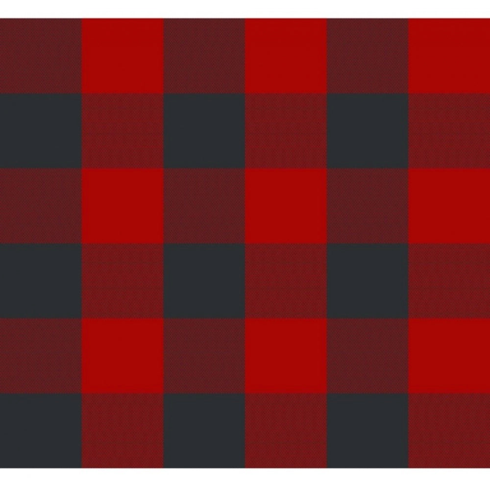 PKR Kart Checked Cotton Checks Table Cloth (Red &amp; Black)