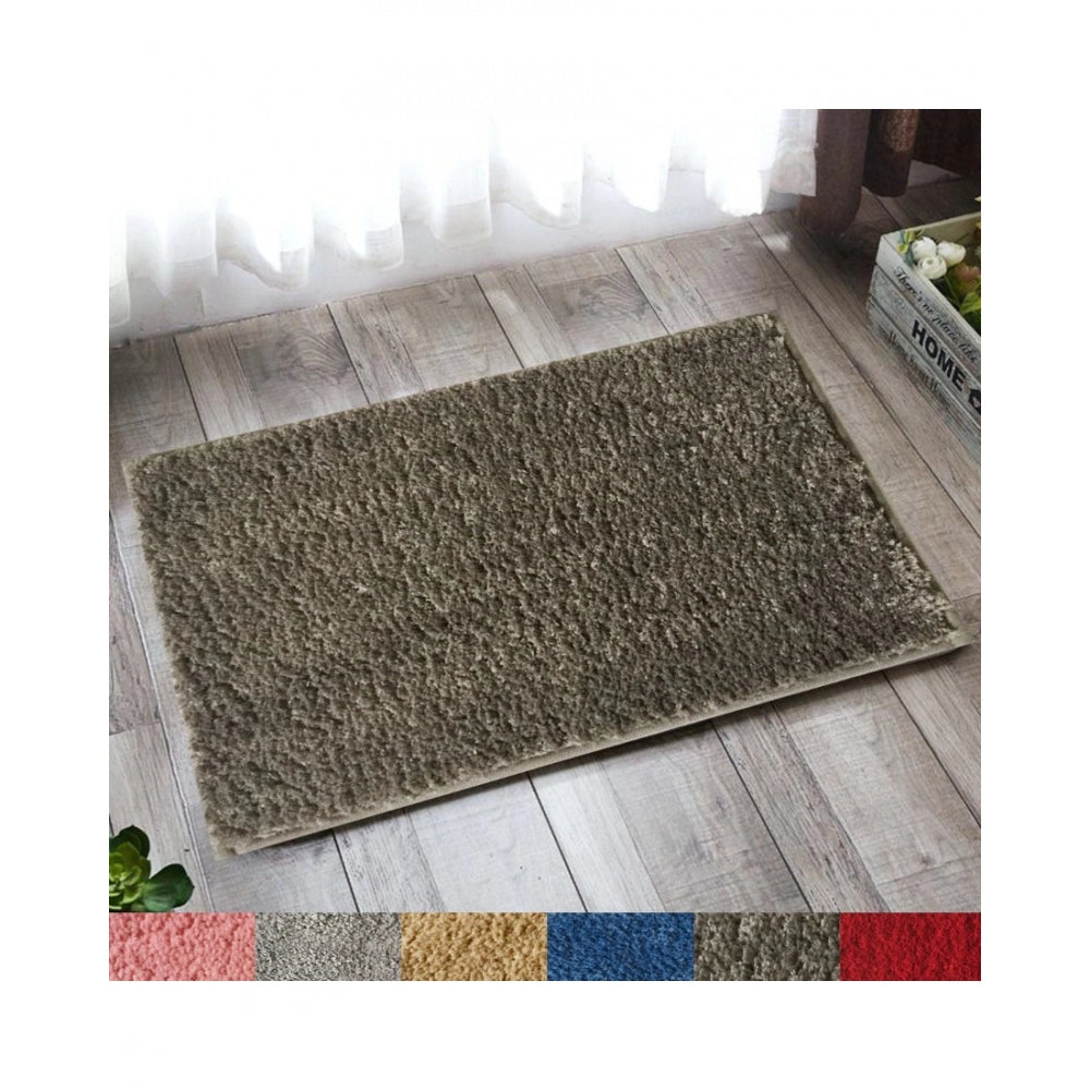 PKR Kart Solid Polyester Bathmat (Dark Grey)