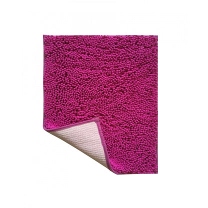 PKR Kart Solid Polyester Bathmat (Pink)