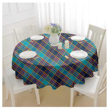 PKR Kart Checked Cotton Checks Table Cloth (Multicolor)