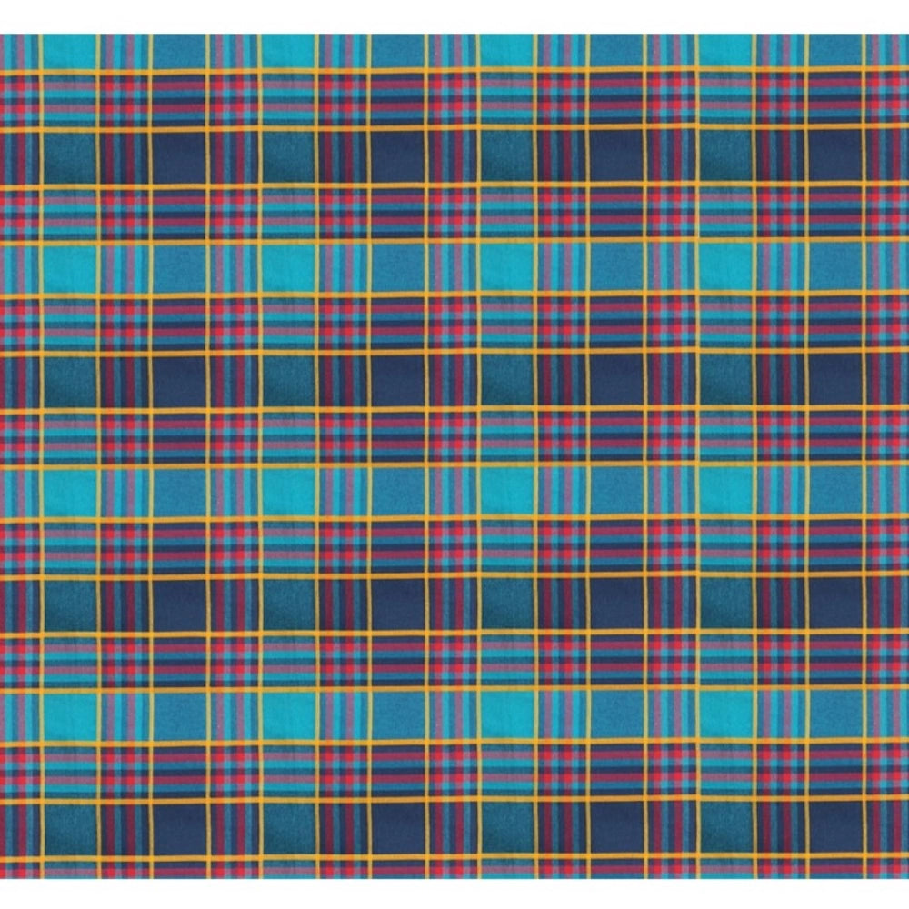 PKR Kart Checked Cotton Checks Table Cloth (Multicolor)