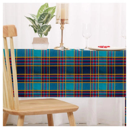 PKR Kart Checked Cotton Checks Table Cloth (Multicolor)