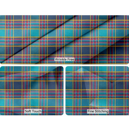 PKR Kart Checked Cotton Checks Table Cloth (Multicolor)