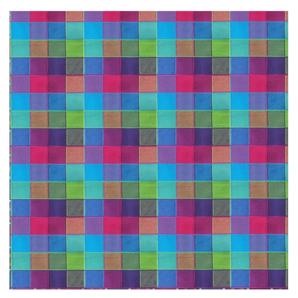 PKR Kart Checked Cotton Checks Table Cloth (Multicolor)