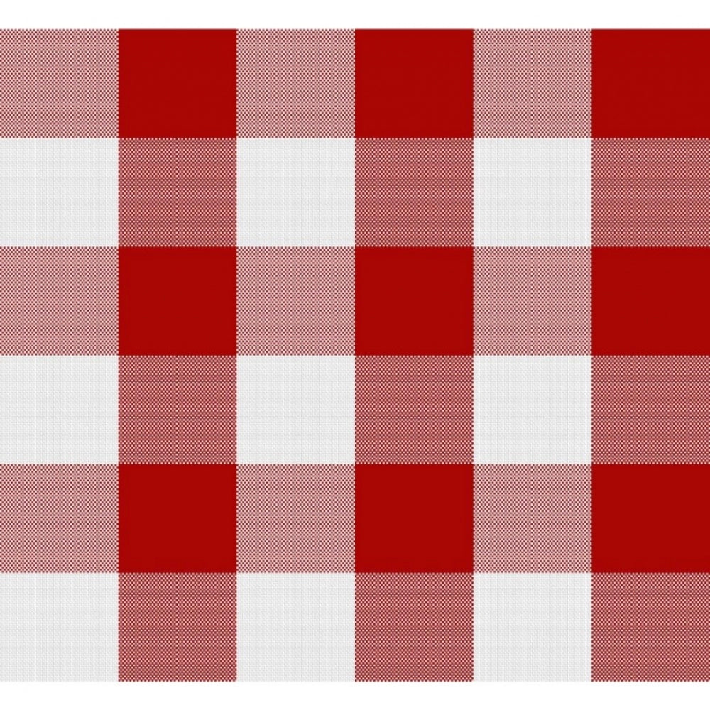 PKR Kart Checked Cotton Table Runners (Red)