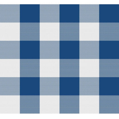 PKR Kart Checked Cotton Checks Table Cloth (Blue)