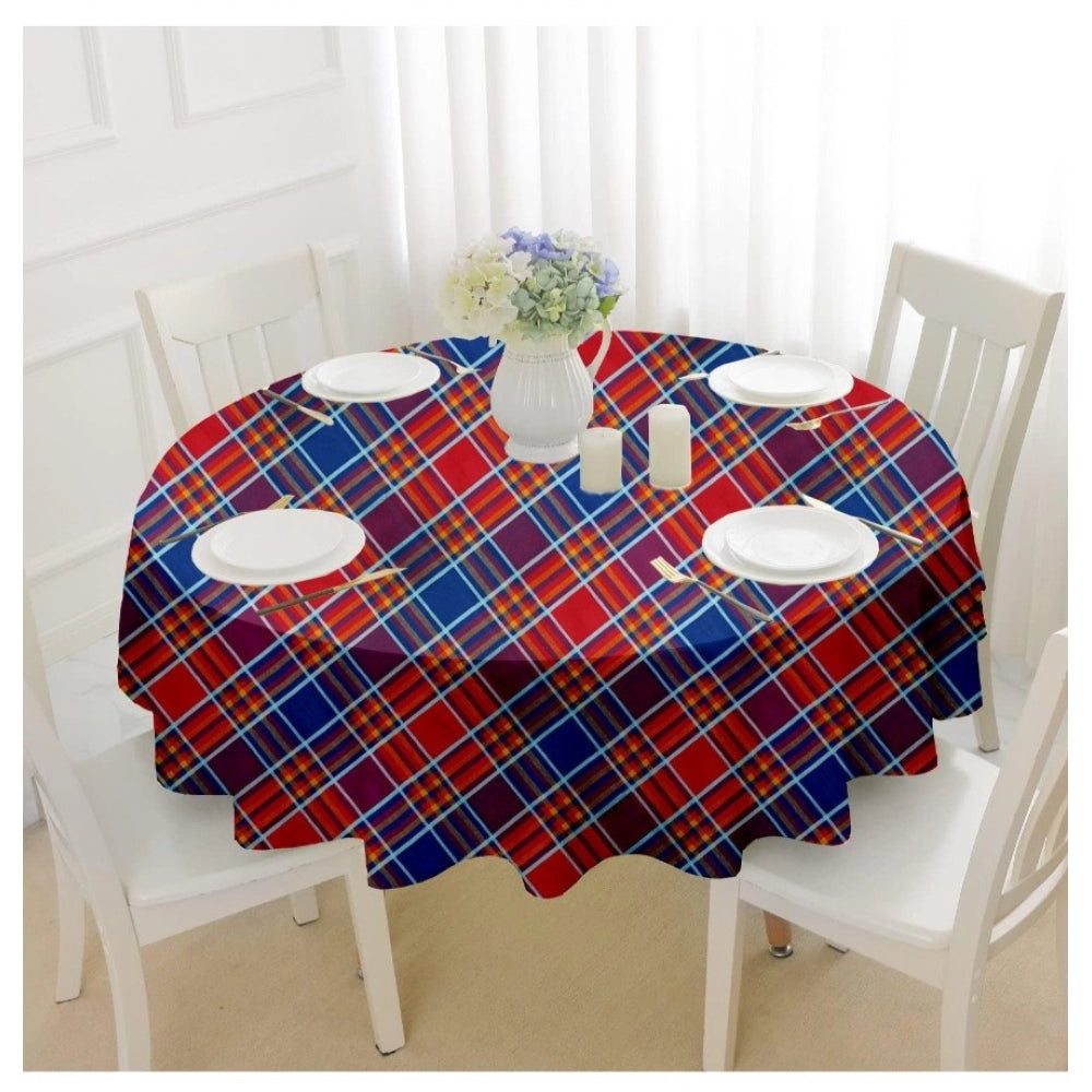 PKR Kart Checked Cotton Checks Table Cloth (Multicolor)