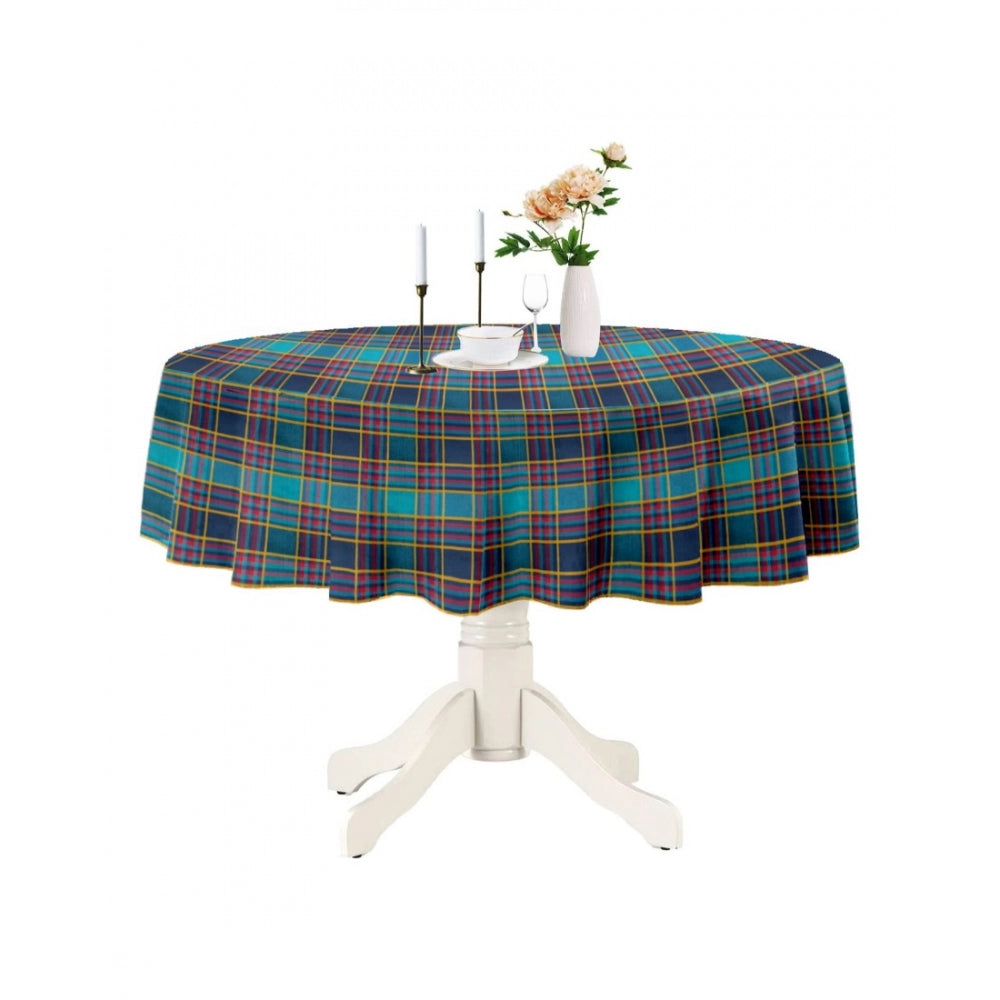 PKR Kart Checked Cotton Checks Table Cloth (Multicolor)