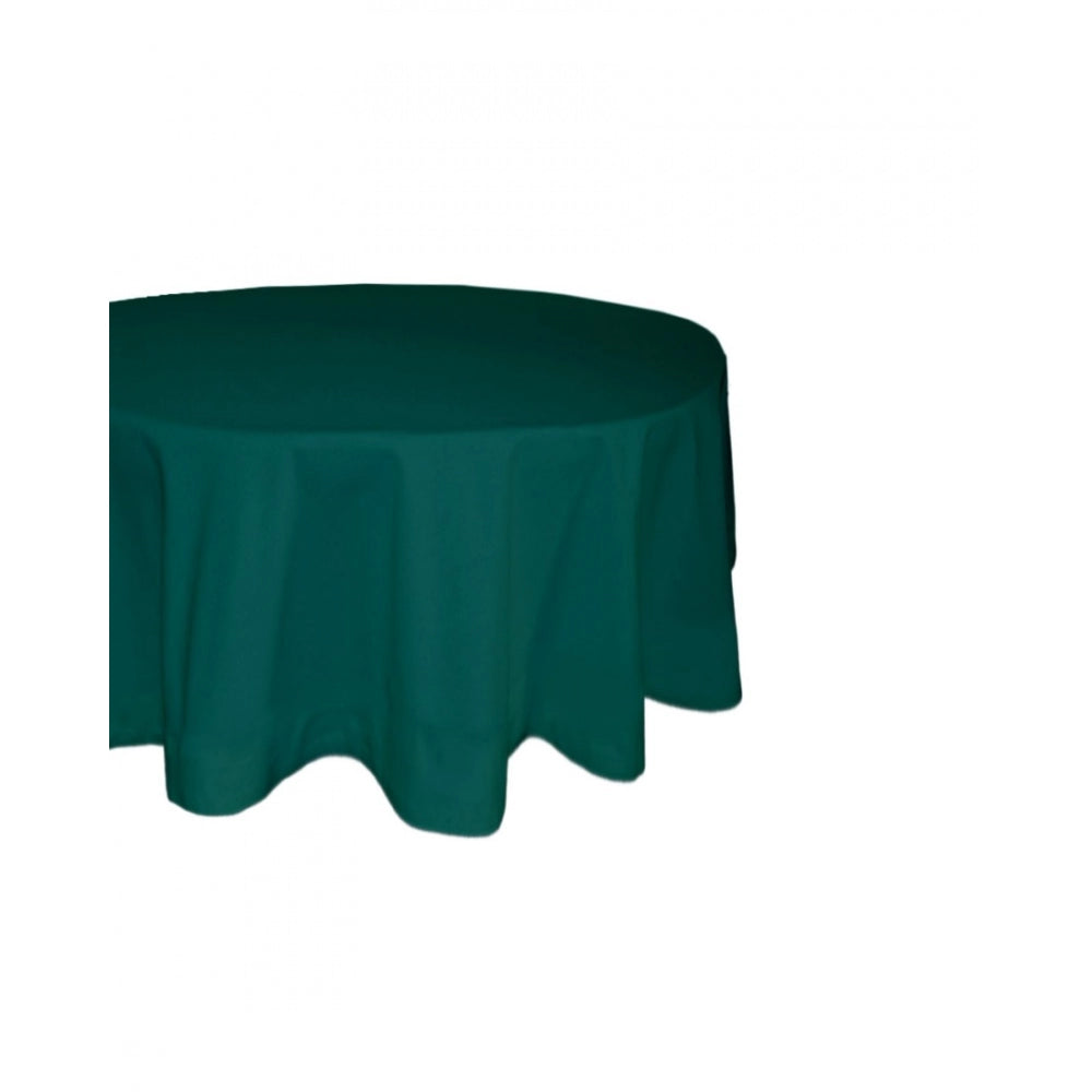 PKR Kart Solid Cotton Plain Table Cloth (Royal Green)
