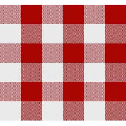 PKR Kart Checked Cotton Checks Table Cloth (Red)