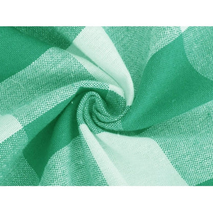 PKR Kart Checked Cotton Checks Table Cloth (Green)