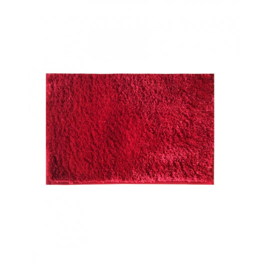 PKR Kart Solid Polyester Bathmat (Red)