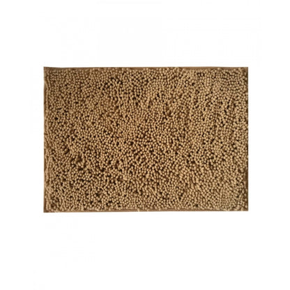 PKR Kart Solid Polyester Bathmat (Beige)