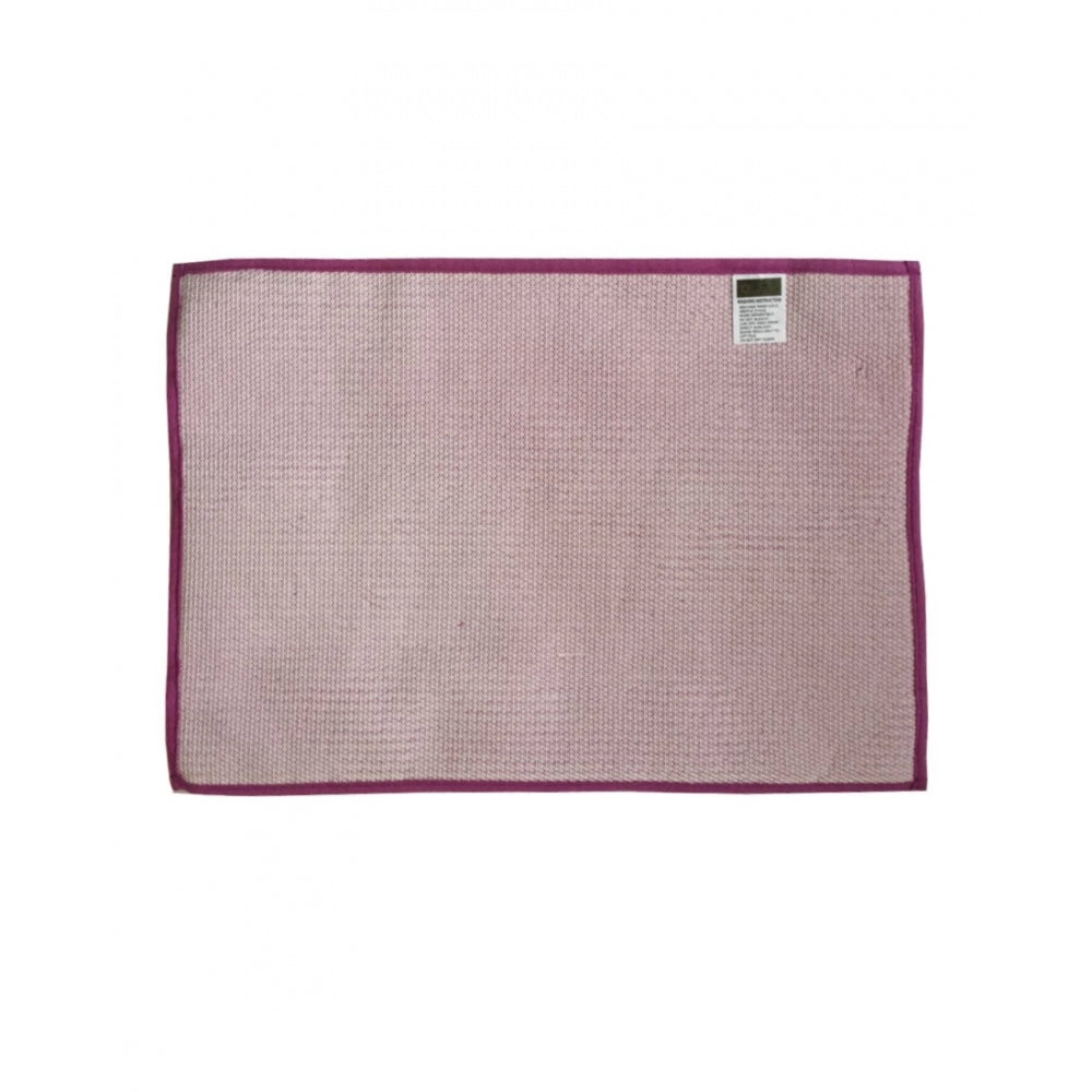 PKR Kart Solid Polyester Bathmat (Pink)