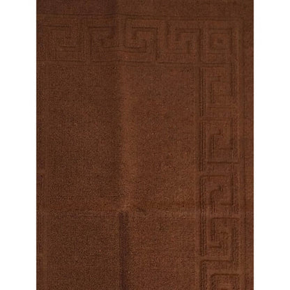 PKR Kart Solid Cotton Hotel Bathmats (Brown)