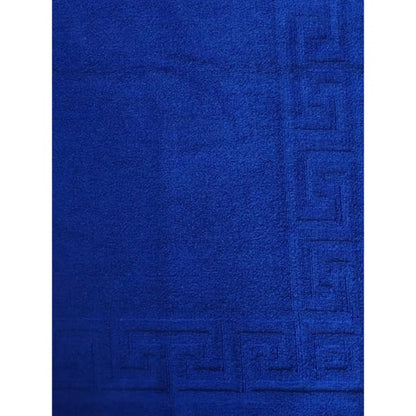 PKR Kart Solid Cotton Hotel Bathmats (Blue)