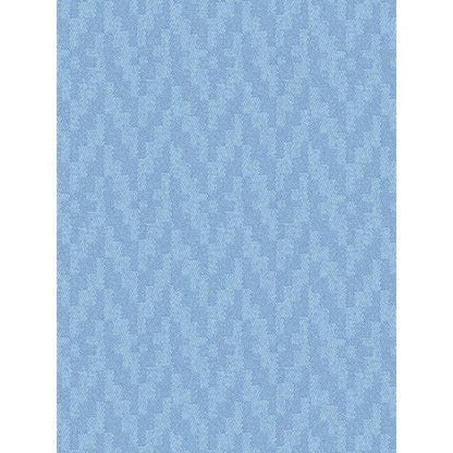 PKR Kart Waves Polyester Plain Shower Curtains with Plastic Eyelets (Light Blue)