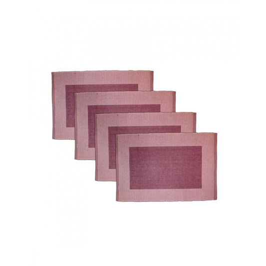 PKR Kart Ribbed Cotton Place Mats Sets (Purple)