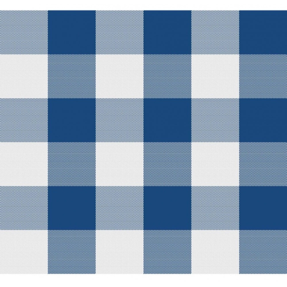 PKR Kart Checked Cotton Place Mats Sets (Royal Blue)
