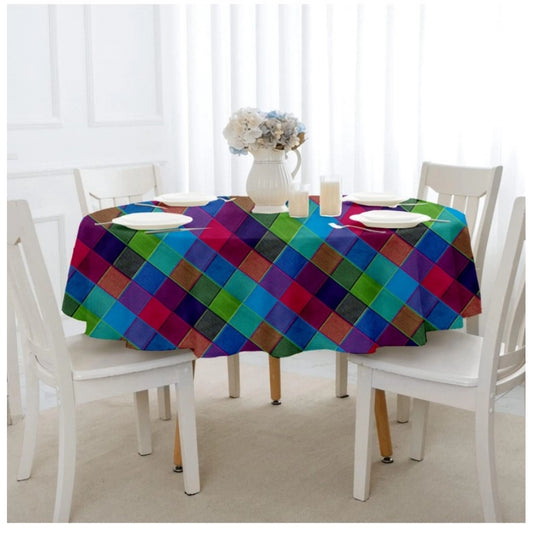 PKR Kart Checked Cotton Checks Table Cloth (Multicolor)
