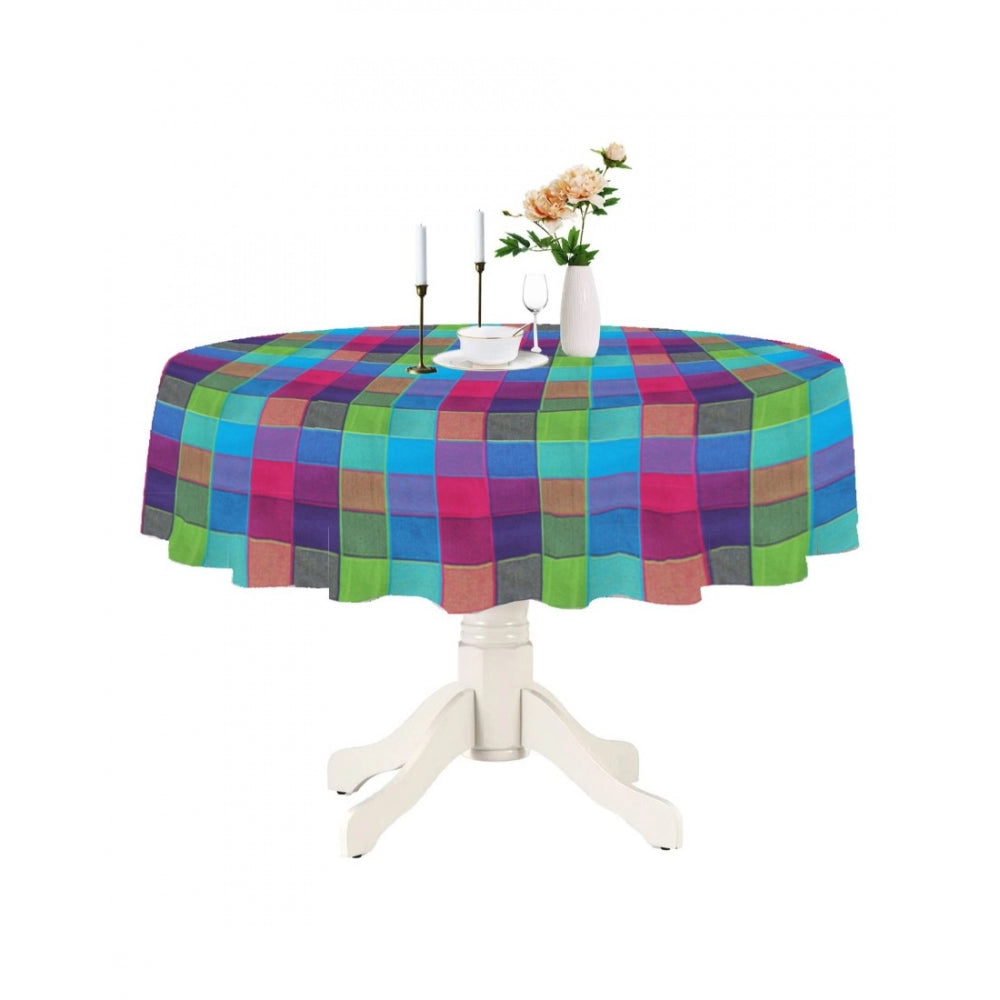 PKR Kart Checked Cotton Checks Table Cloth (Multicolor)