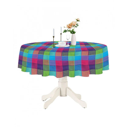 PKR Kart Checked Cotton Checks Table Cloth (Multicolor)