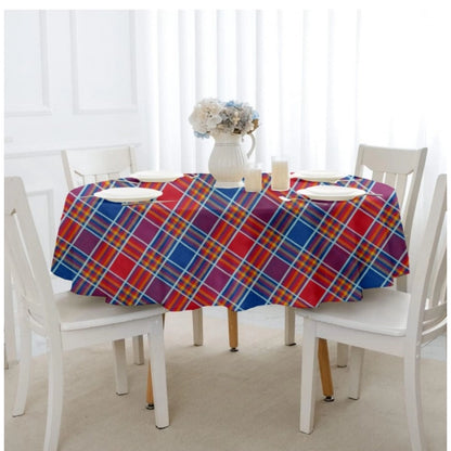 PKR Kart Checked Cotton Checks Table Cloth (Multicolor)