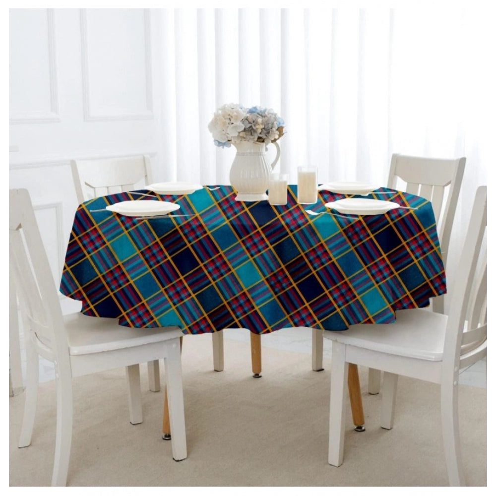 PKR Kart Checked Cotton Checks Table Cloth (Multicolor)