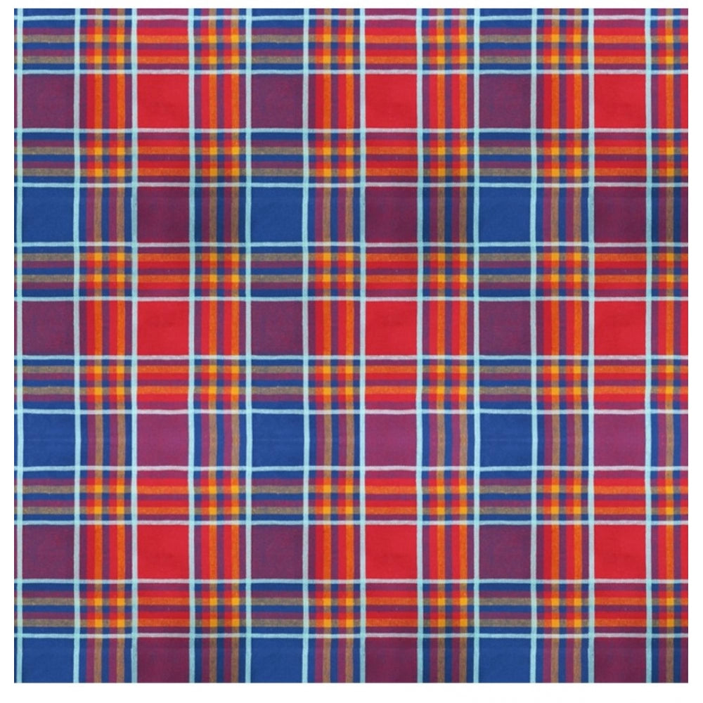 PKR Kart Checked Cotton Checks Table Cloth (Multicolor)