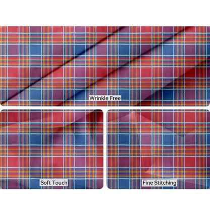 PKR Kart Checked Cotton Checks Table Cloth (Multicolor)