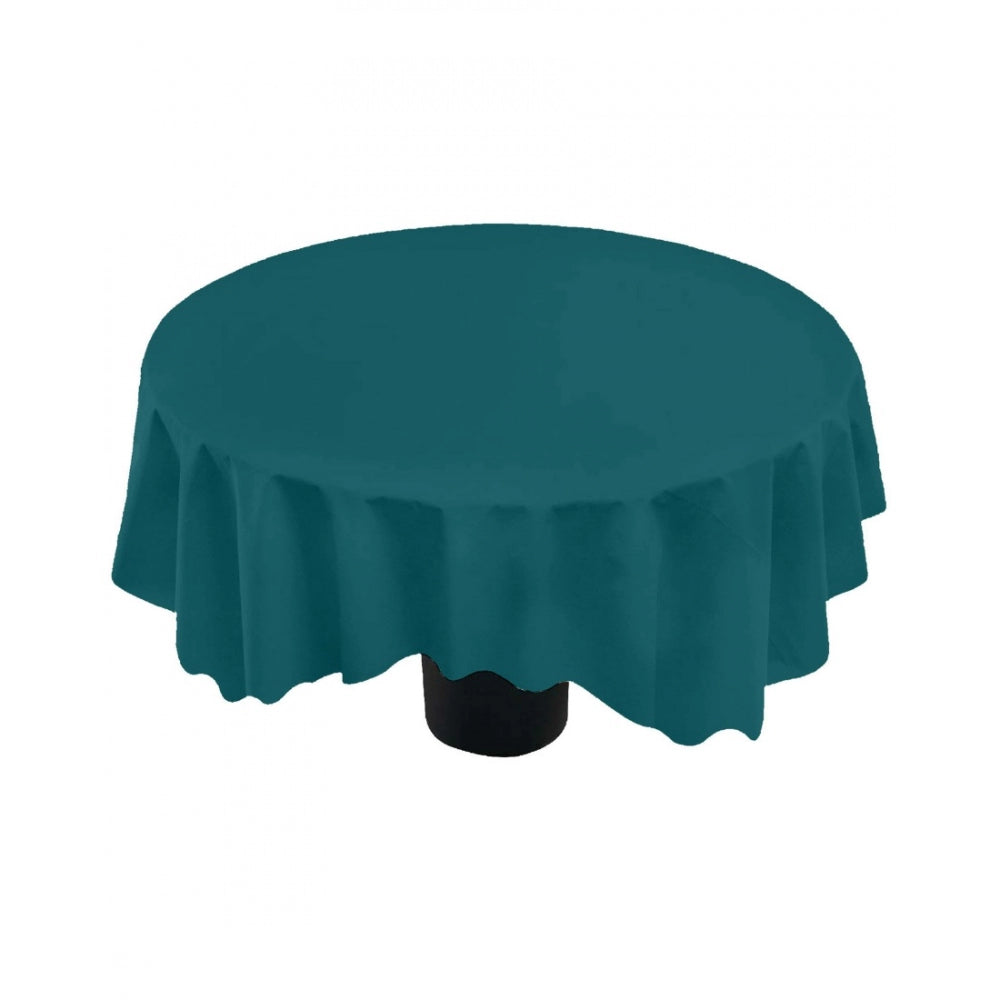 PKR Kart Solid Cotton Plain Table Cloth (Royal Green)