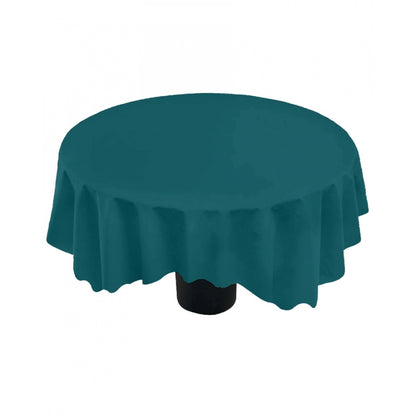 PKR Kart Solid Cotton Plain Table Cloth (Royal Green)