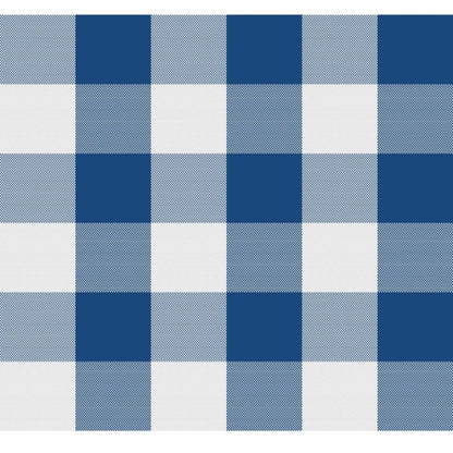 PKR Kart Checked Cotton Checks Table Cloth (Royal Blue)