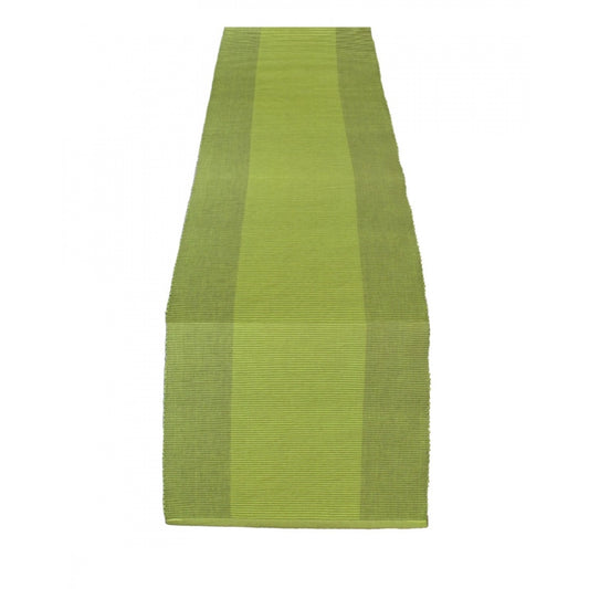 PKR Kart Striped Cotton Table Runners (Green)