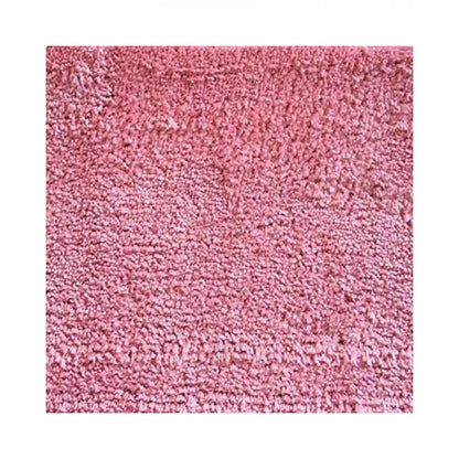 PKR Kart Solid Polyester Bathmat (Pink)