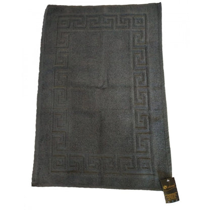 PKR Kart Solid Cotton Hotel Bathmats (Grey)