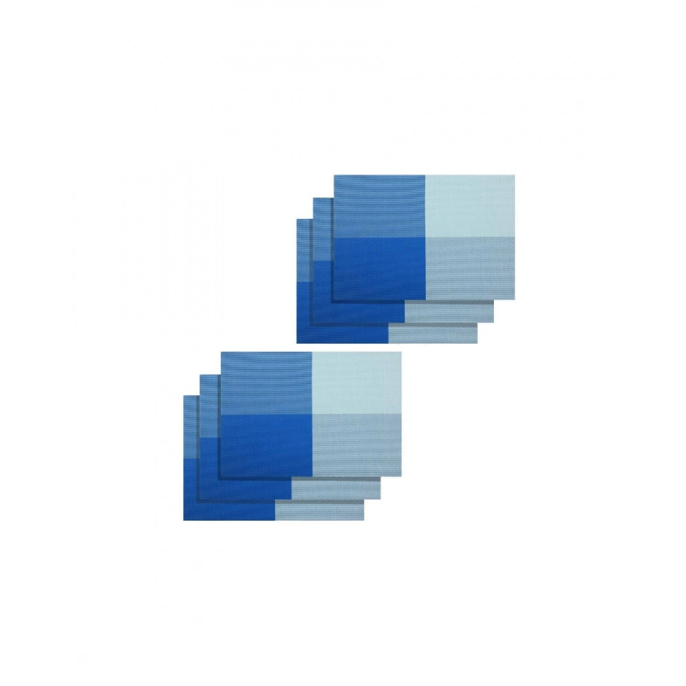 PKR Kart Dot Vinyl Place Mats Sets (Blue)