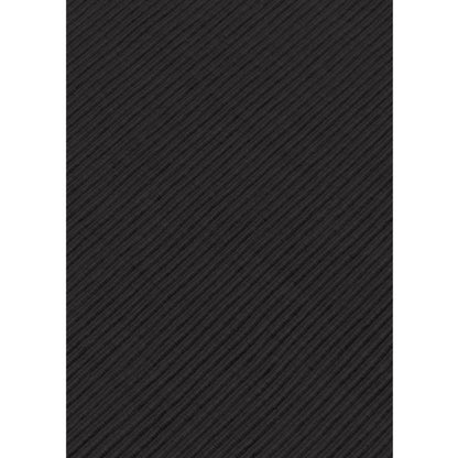 PKR Kart Ribbed Cotton Place Mats Sets (Black)