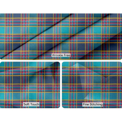PKR Kart Checked Cotton Checks Table Cloth (Multicolor)