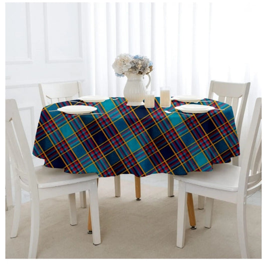 PKR Kart Checked Cotton Checks Table Cloth (Multicolor)