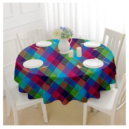 PKR Kart Checked Cotton Checks Table Cloth (Multicolor)