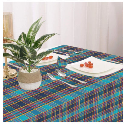 PKR Kart Checked Cotton Checks Table Cloth (Multicolor)