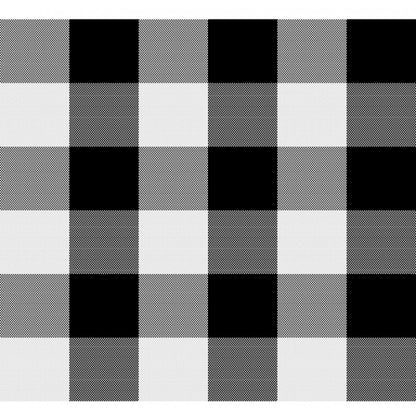 PKR Kart Checked Cotton Checks Table Cloth (Black)
