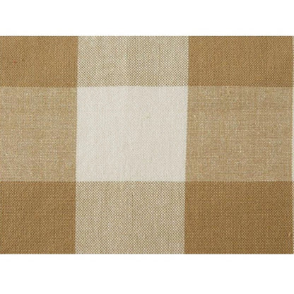 PKR Kart Checked Cotton Checks Table Cloth (Beige)