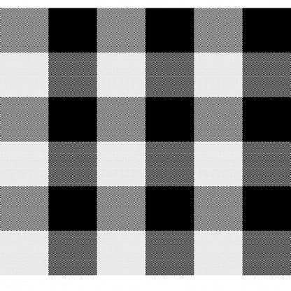 PKR Kart Checked Cotton Checks Table Cloth (Black)